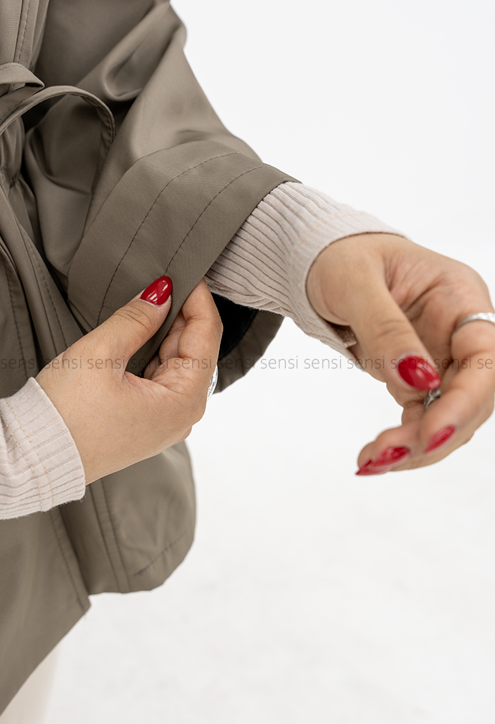 بارانی زنانه سانتانا کمرکش @کد1006786